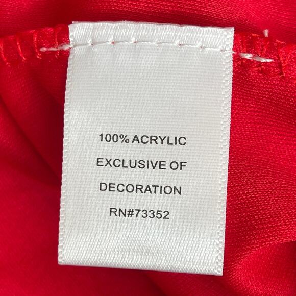 It's Our Time Candy Cane Ugly Christmas Sweater Dress With Tulle Skirt Size M - Picture 5 of 5